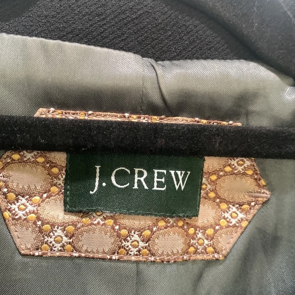 J crew black will blend coat size Small outerwear, career, classic